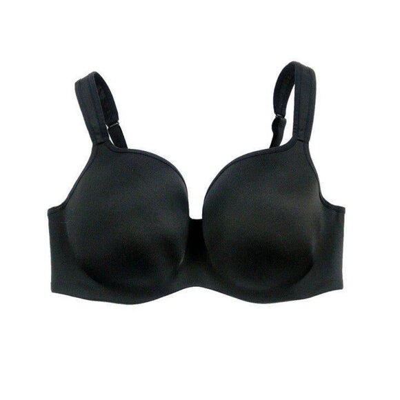Cacique Lane Bryant Bra Smooth Balconette Underwire Plus Size 46D Black - Picture 1 of 10